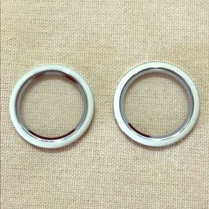 Large White enamel locket face.